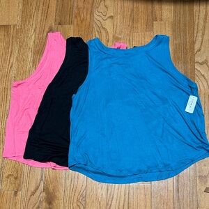 Soma Women's Tank Tops - Vibrant Blue, Bold Pink, Classic Black